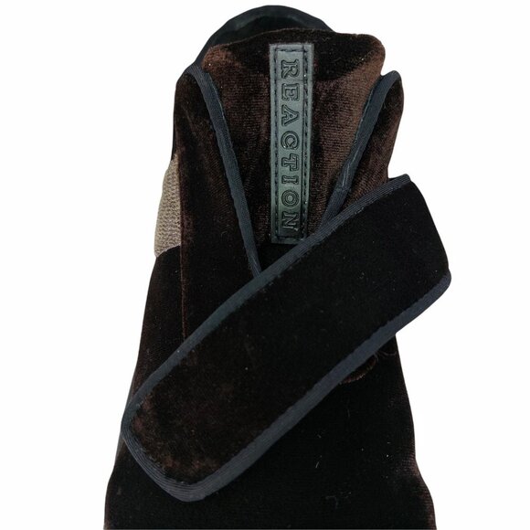 J. Jill 8.5 Chunky Lug Sole Brown Velvet Velour Reaction For J. Jill Y2K - Picture 4 of 9